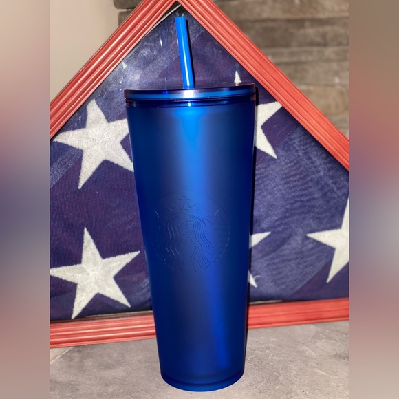 Starbucks Matte Blue Soft Touch Venti Tumbler 2023 Spring Release 🇺🇸 - Picture 5 of 14